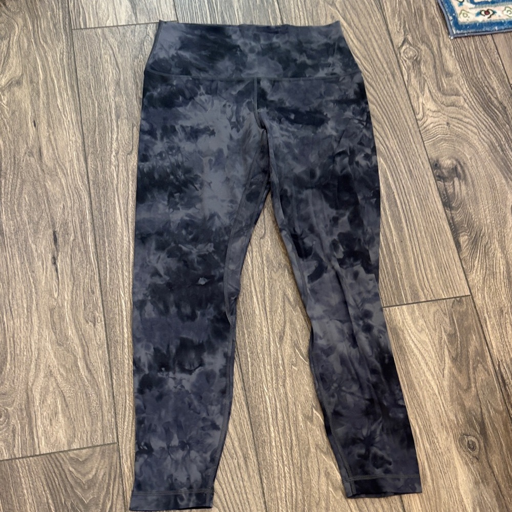 lululemon athletica Black Tie-Dye Leggings
